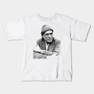 Charles Bukowski // Vintage Style Design Kids T-Shirt